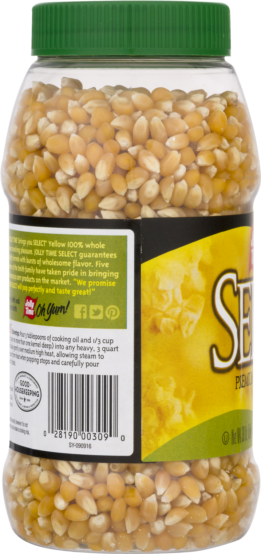 Jolly Time Select Premium Yellow Pop Corn, - Corn Kernels (1800x1800), Png Download