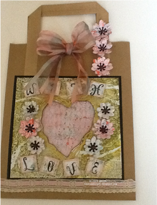 I Used The Heart Elegant Frame Stamp And Cut Out The - Greeting Card (794x1123), Png Download