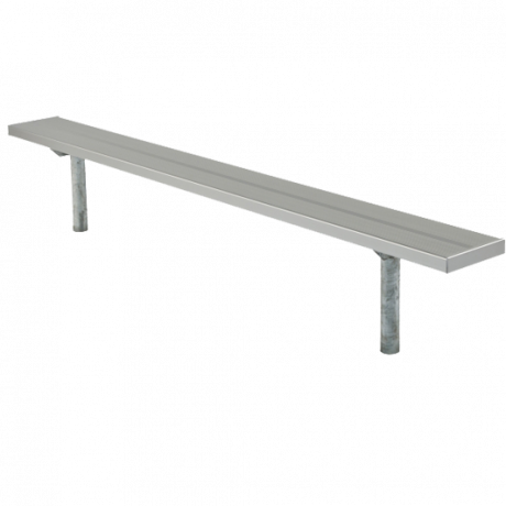 6' Stationary Bench Without Back - Sports Benches (460x460), Png Download