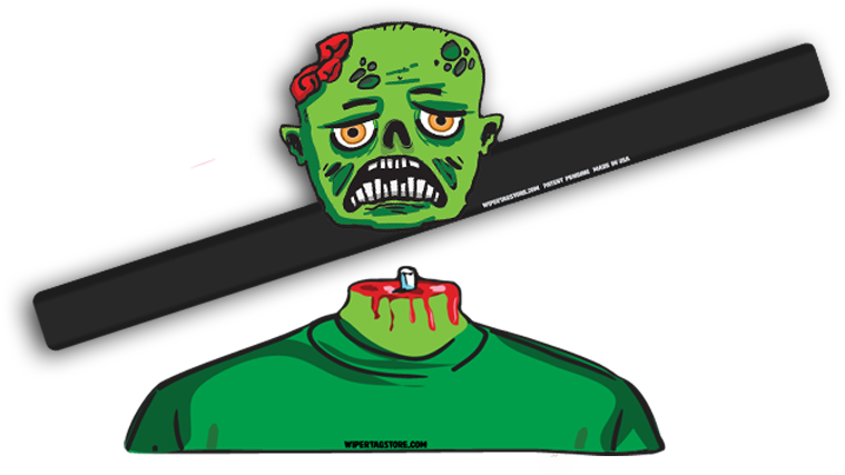 Zed Is Dead Zombie Wipertag And Decal - Decal (800x600), Png Download