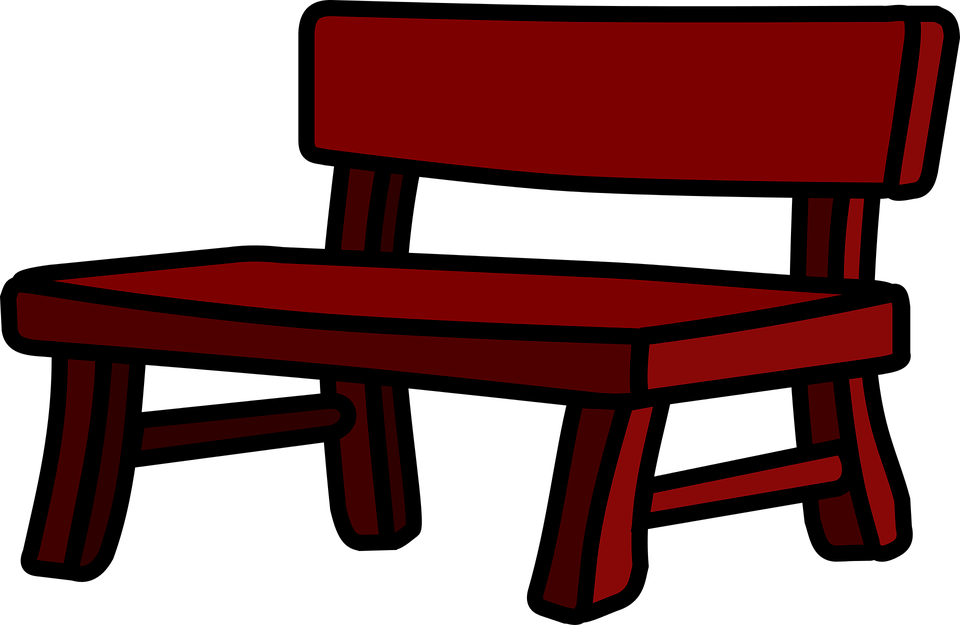 Bank, Bench, Furniture, Garden, Park 72kb - Bench Clipart (960x625), Png Download