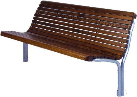 Benches In Wood - Png Transparent Wooden Bench (550x460), Png Download