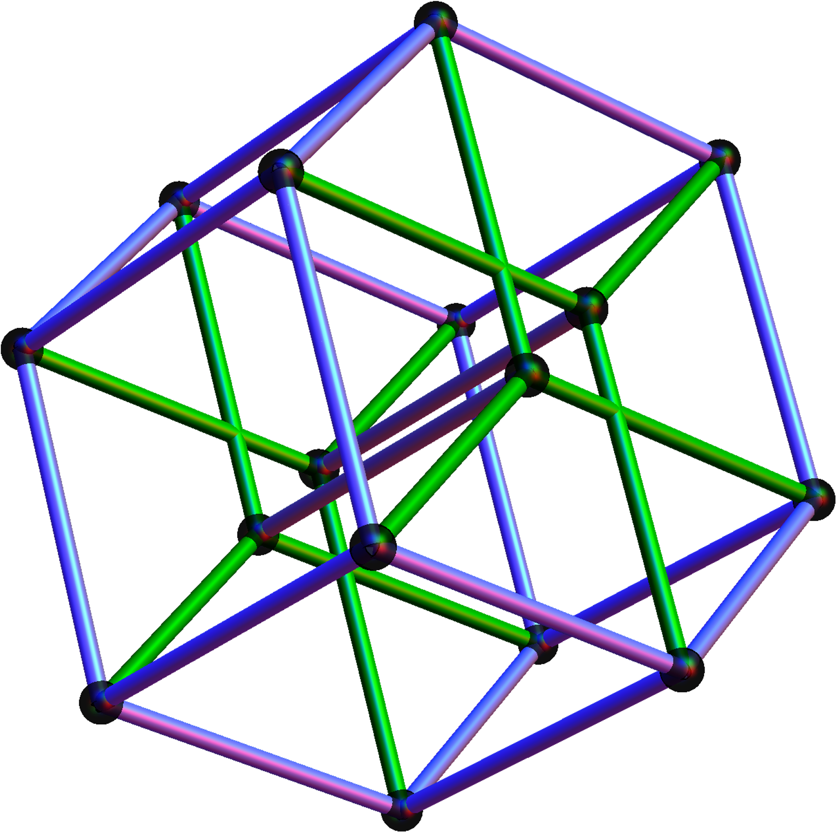 4-cube 3d - 3d Png (2100x2100), Png Download