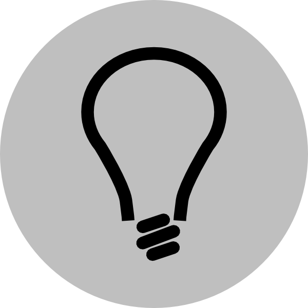 Light Bulb Clipart Logo - Light Bulb Logo Clipart (600x600), Png Download