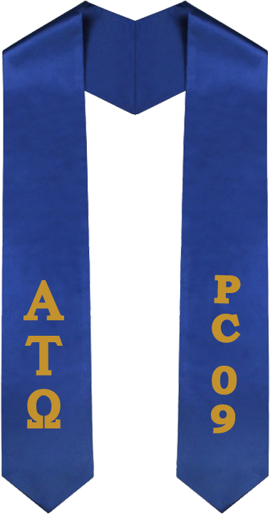 Alpha Tau Omega Graduation Sash - Estolas Graduacion Verde Ff (500x785), Png Download