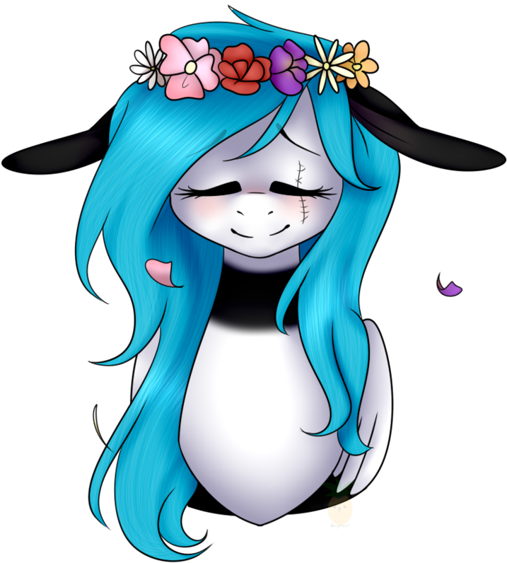 Flower Crown Ych For Itsashiepie By Daringpineapple - January 30 (900x845), Png Download