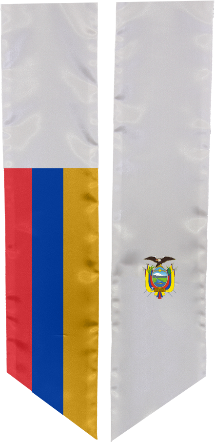 Study Abroad Sash For Ecuador - Flag (694x1041), Png Download