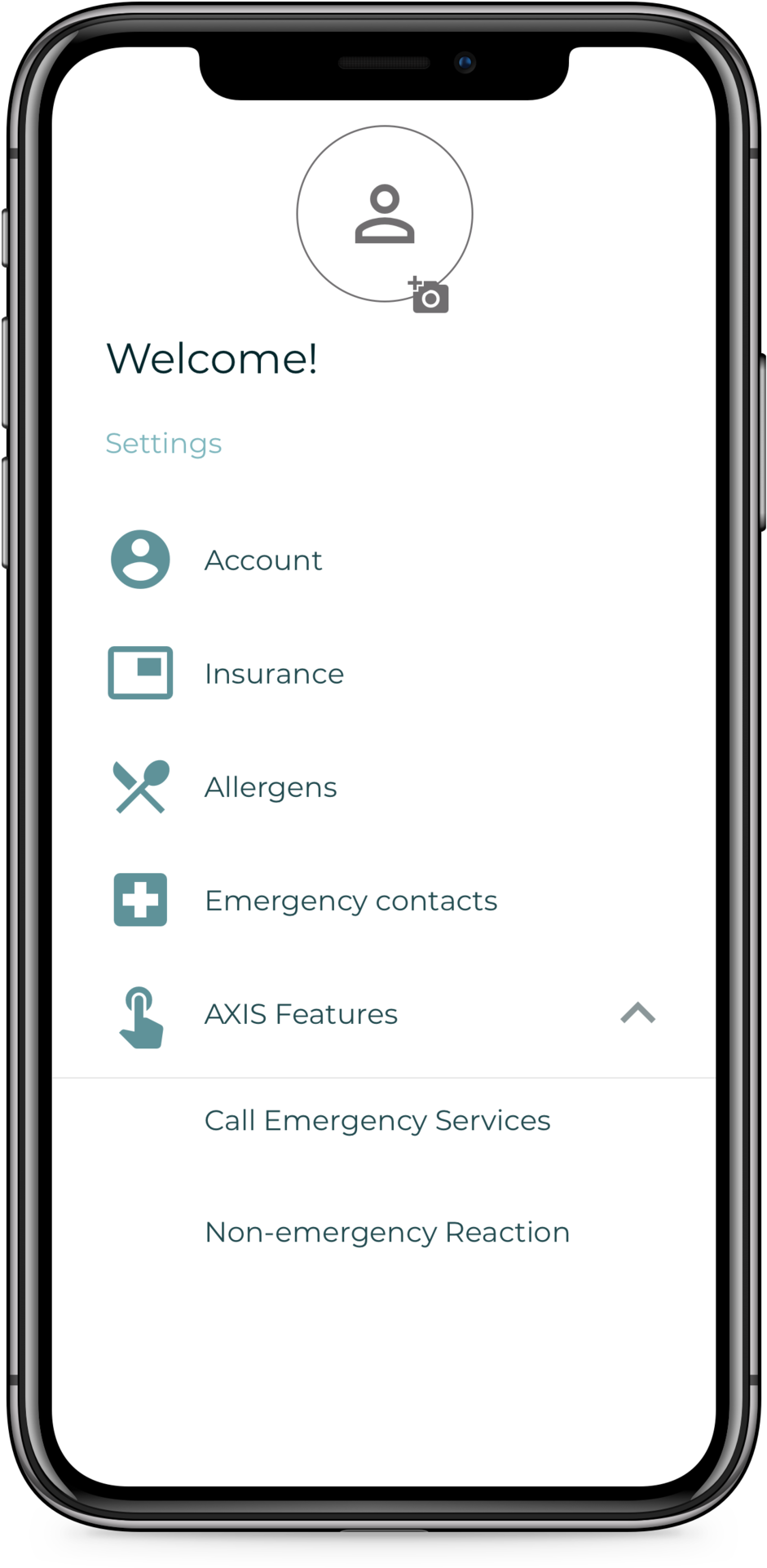 Axis Settings Screen - Iphone X Unlock Icloud (1000x1949), Png Download