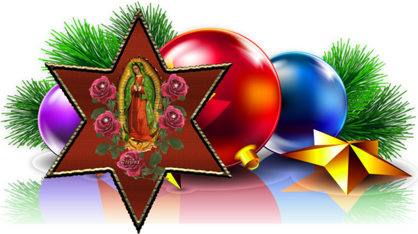Virgen De Guadalupe - Christmas Day (600x344), Png Download
