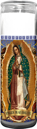 Virgen De Guadalupe White Box 1×12 Units - Virgin Of Guadalupe And The Apparitions To Juan Diego (336x451), Png Download