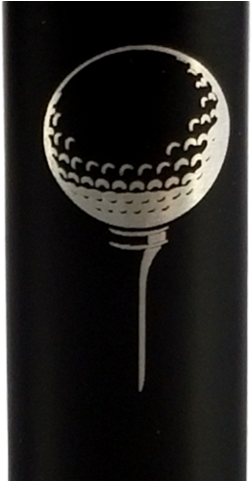 Golf Ball And Tee Design Metal Lighter Cover - Tee (480x480), Png Download