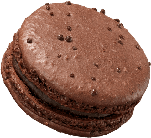 Fauchon Chocolate Macaron - Macaroon Transparent Backgroundf (500x500), Png Download
