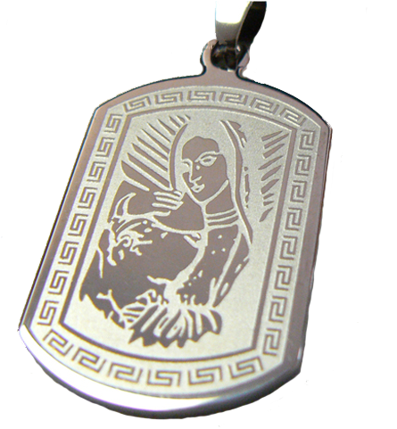 Placa De La Virgen De Guadalupe Y Juan Pablo Ii - Placa De Virgen De Guadalupe (500x500), Png Download