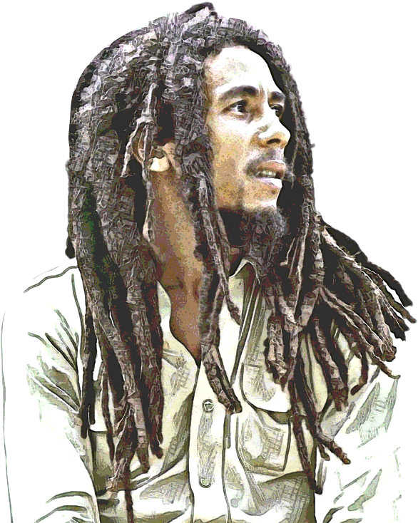 Bob Bobmarley Marley Rasta Rastaman Reggae King Roots - Rastaman Bob Marley (591x751), Png Download