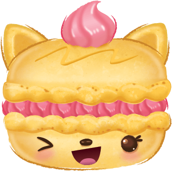 Creme Filled Num Pink-ade Macaron - Num Noms Madelyn Macaron (445x430), Png Download