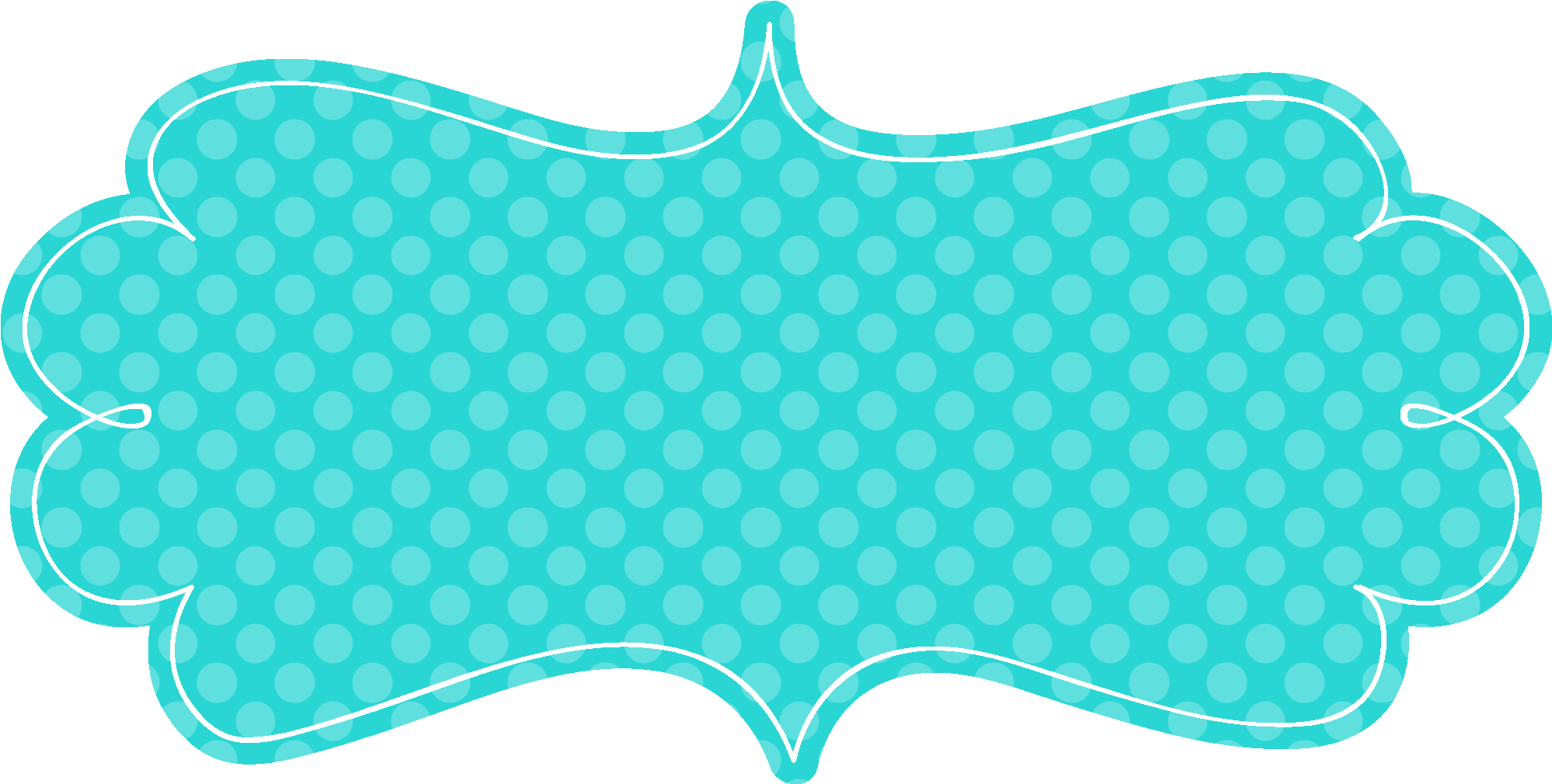Paper Picture Frames Clip Art Aqua - Turquoise Frame Clip Art (2041x1053), Png Download