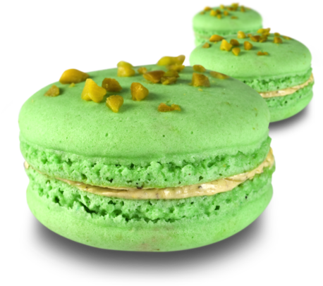 Pistachio Macaron $3 - Pistachio Macarons Png (500x500), Png Download
