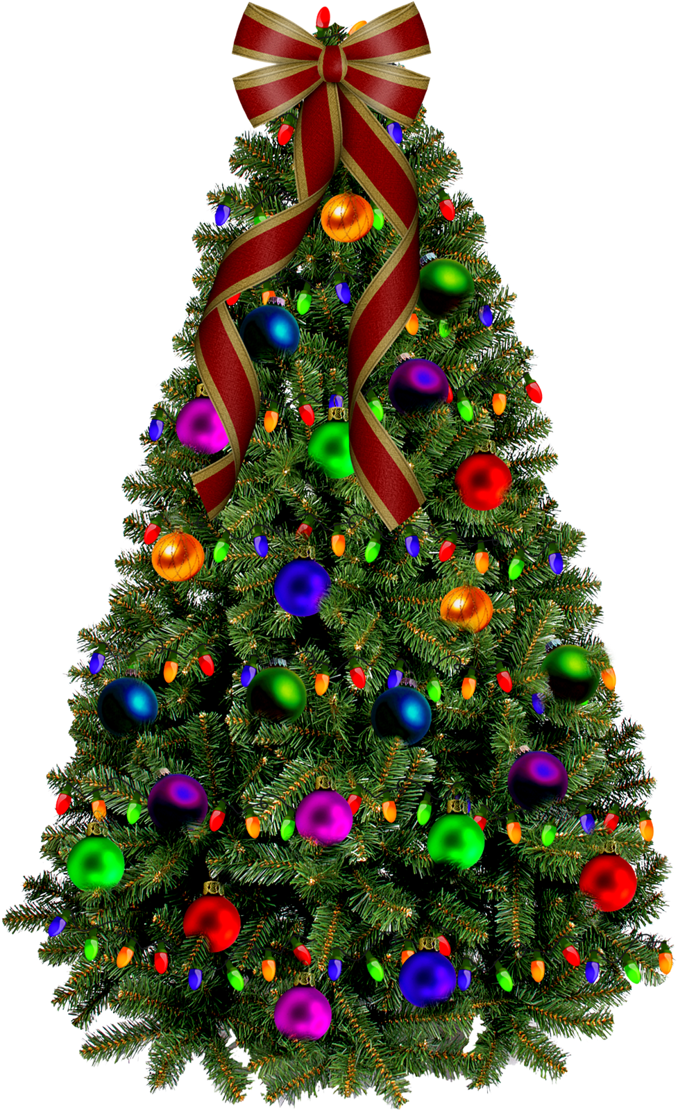 Navidad Png Para Photoshop - Big Christmas Tree Gif (977x1600), Png Download