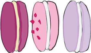 Macarons - Circle (350x351), Png Download