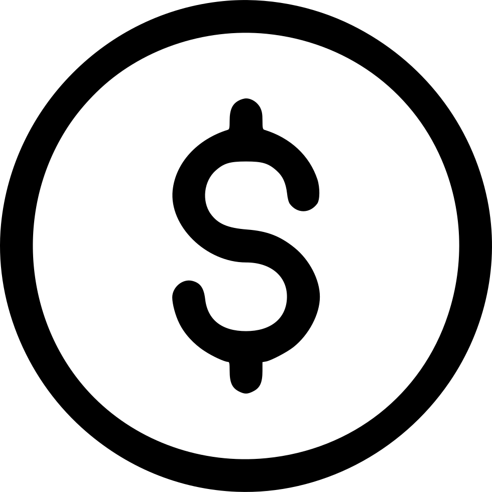 Currency Financial Price American Dollar Sign Comments - Facebook Icon In Circle (980x980), Png Download