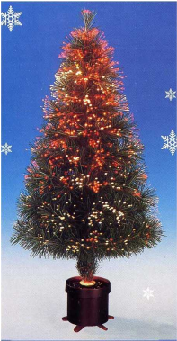 Árbol De Navidad De Fibra Óptica Verde F-bright - Triple Ball Tree (378x378), Png Download