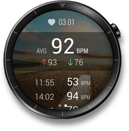 Heart Rate Tracking - Huawei Fit Watch Face (430x416), Png Download