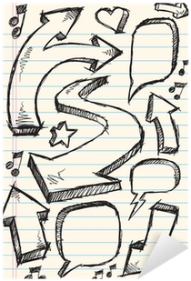 Doodle Sketch Speech Bubble Arrow Vector Set Sticker - Sketch (400x400), Png Download