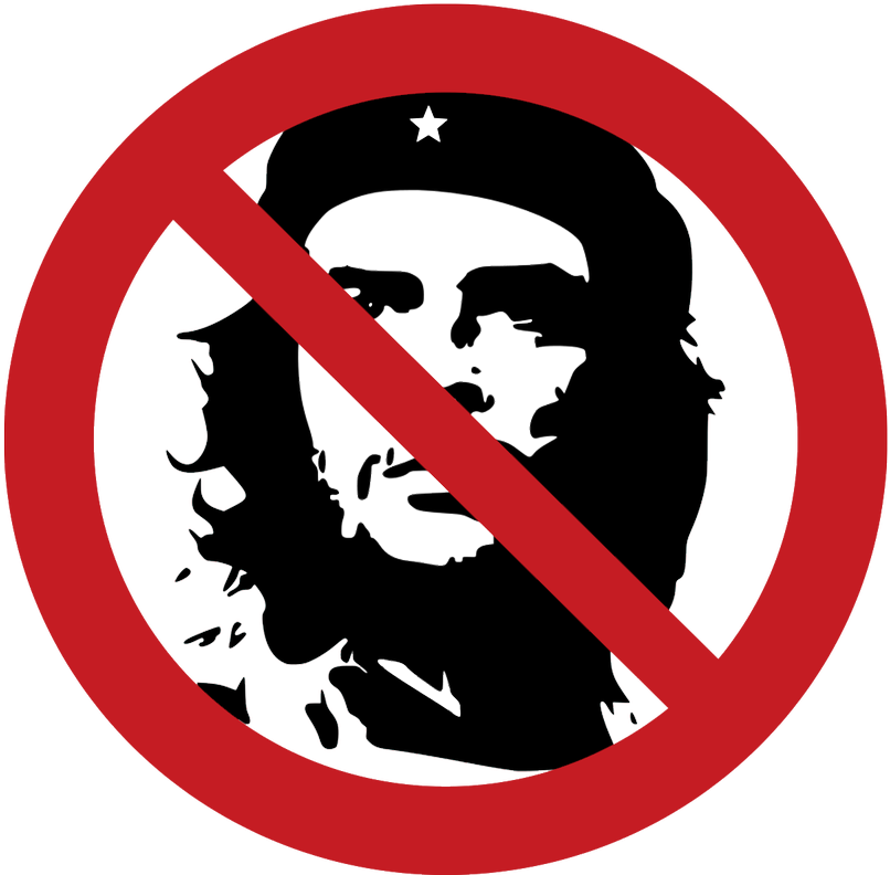Victims Of Communism On Twitter - Che Guevara Logo Black And White (1200x800), Png Download