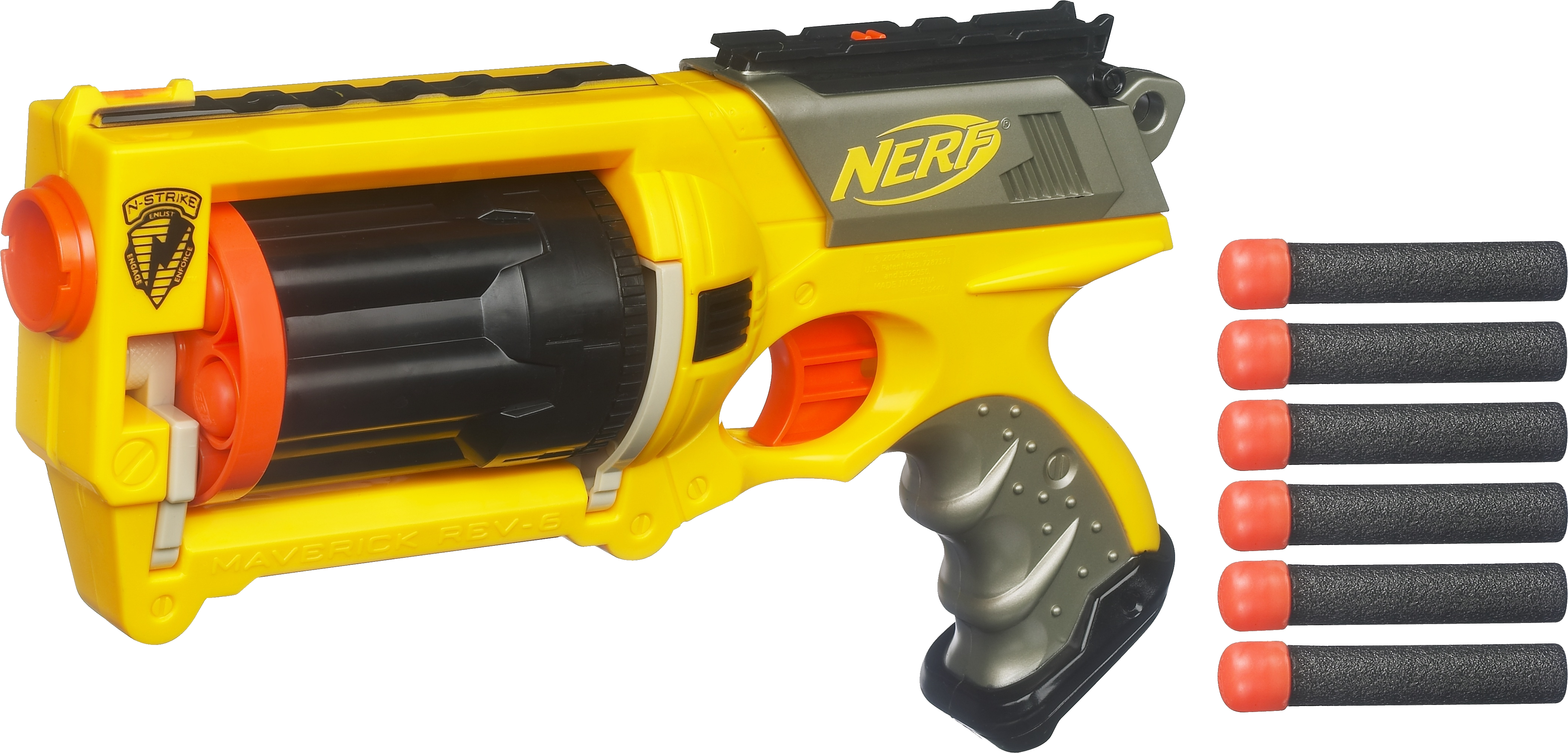 Nerf Clip Mod - Maverick Nerf (4318x2146), Png Download