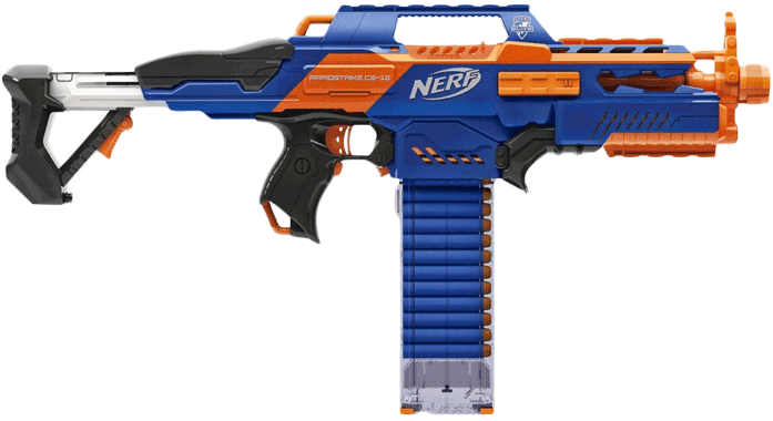 Nerf N Strike Elite Rapidstrike Cs 18 Blaster - Nerf N-strike Elite Rapid Strike Cs-18 (700x752), Png Download