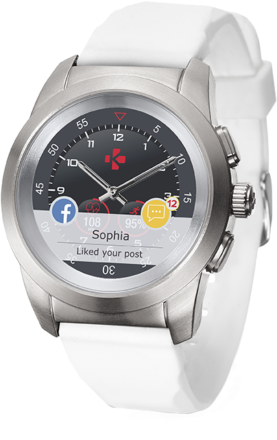 Zetime, The World's First Hybrid Smartwatch With Mechanical - Mykronoz Time (812x1030), Png Download