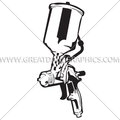 Clip Royalty Free Download Paint Gun Clipart - Spray Guns Outline (385x385), Png Download