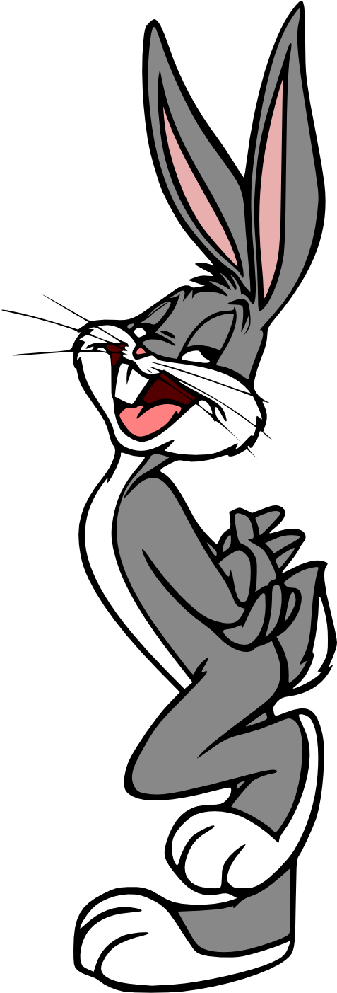 Bugs Bunny Acting Coy Without His Gloves On - Bugs Bunny Png (514x1438), Png Download