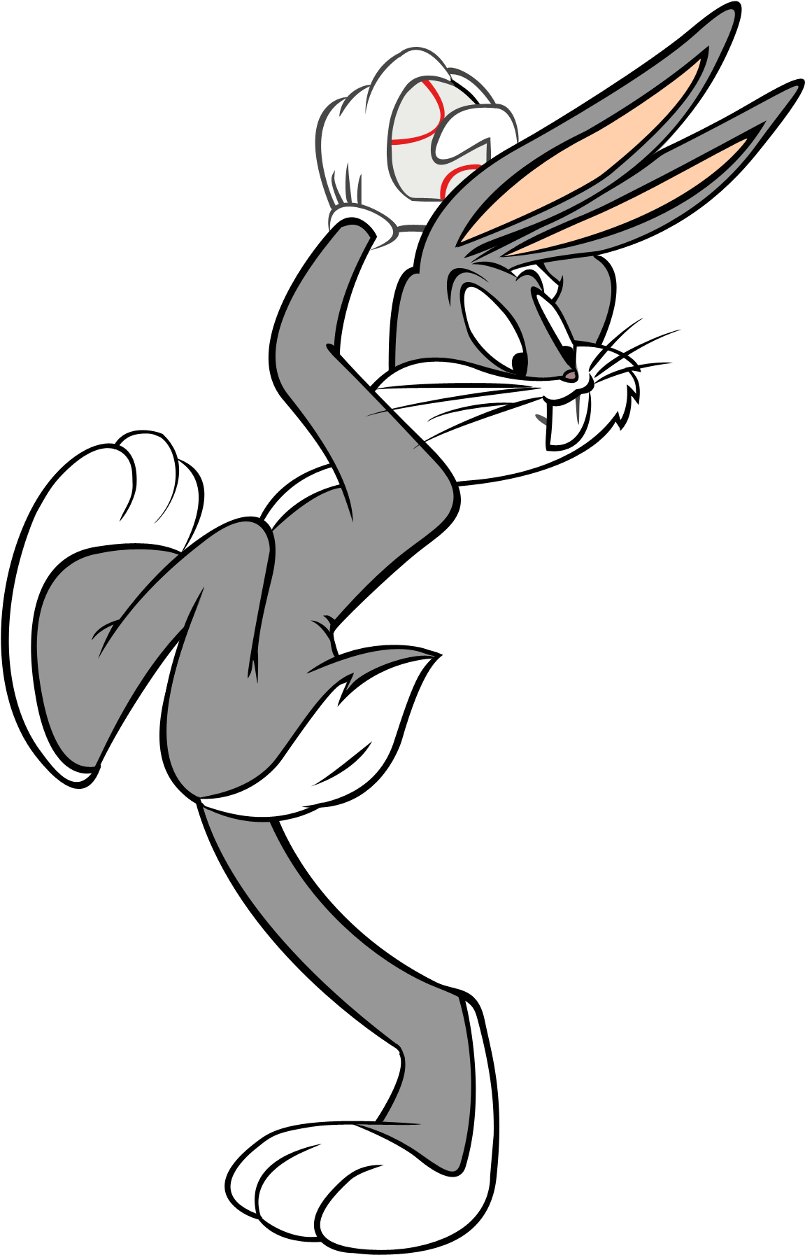 Bugs Bunny Holding Ball - Bugs Bunny Png Gif (1600x2157), Png Download