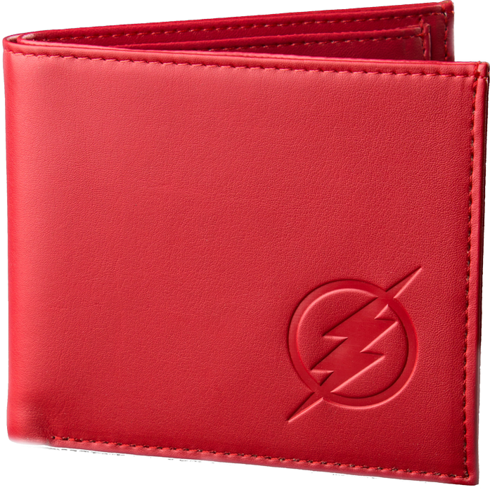 The - Flash - Tv Logo Red Embossed Wallet (697x700), Png Download