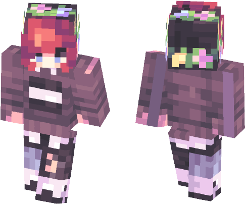 I Really Love Flower Crowns - Minecraft (584x497), Png Download