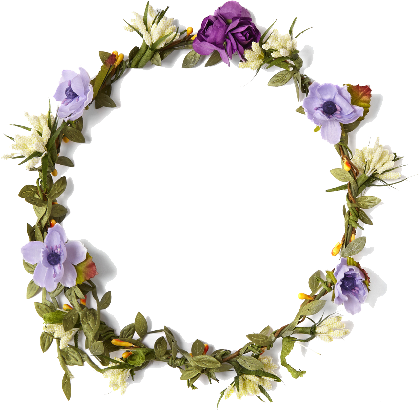 Download Purple Transparent Flower Crown For Kids Flower Crown With
