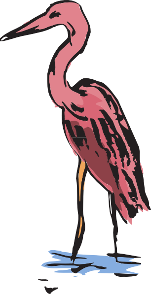 Animal Crane Clipart (306x597), Png Download