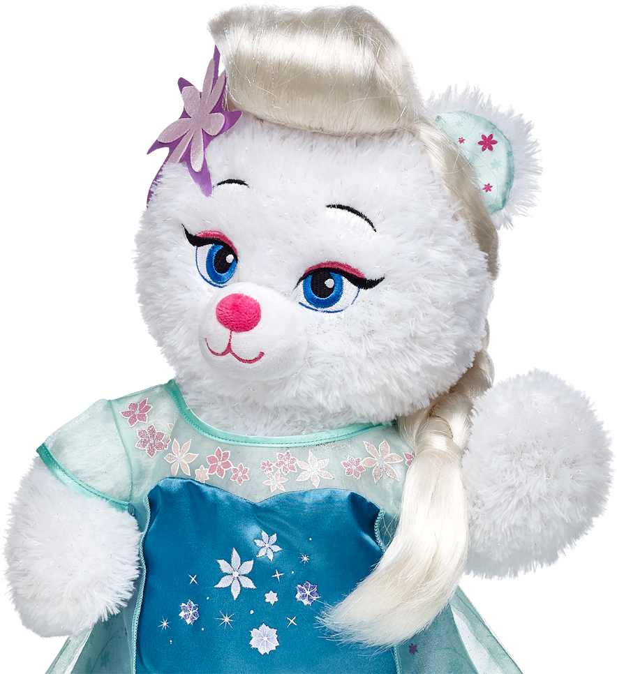 Peluca De Elsa De Frozen Fever - Disney's Frozen Fever Queen Elsa Bear (1000x1000), Png Download
