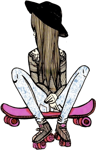 Vintage Girl Drawing Vintage Girls Tumblr Drawing Full Size