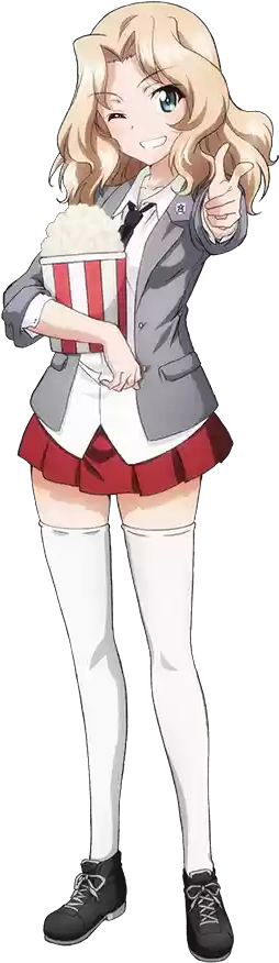 Kay - Kay From Girls Und Panzer (384x960), Png Download