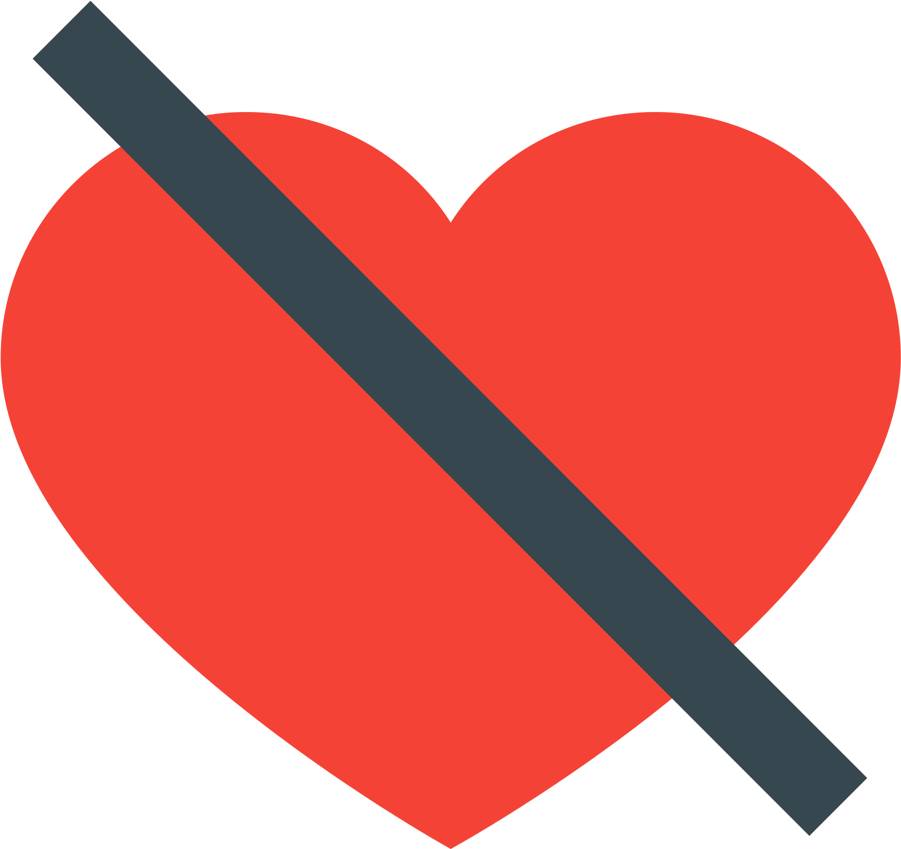 Open - Dislike Heart Clipart (2000x2000), Png Download