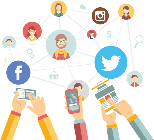 Las Redes Sociales - Forum Social Media Marketing Png (688x500), Png Download