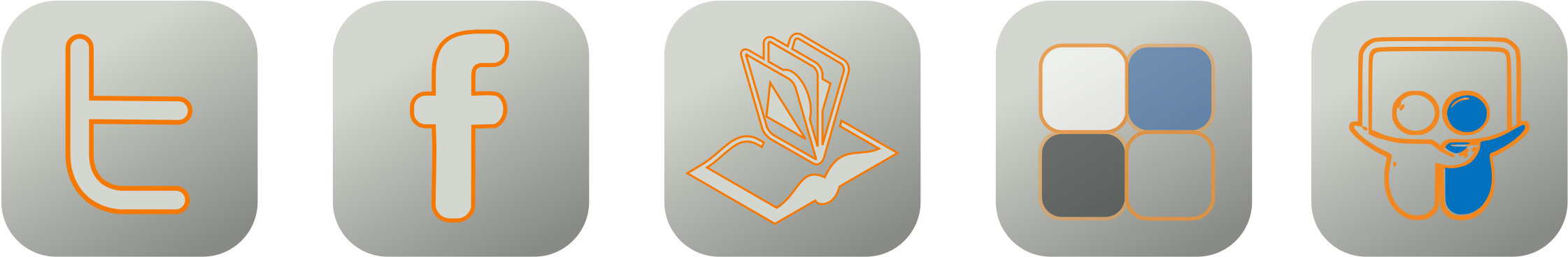 This Free Icons Png Design Of Botones Redes Sociales (2400x968), Png Download