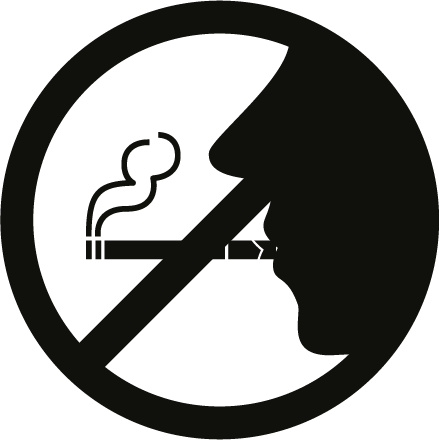 No Smoking Logo Png For Kids - No Smoking Png Black (439x440), Png Download