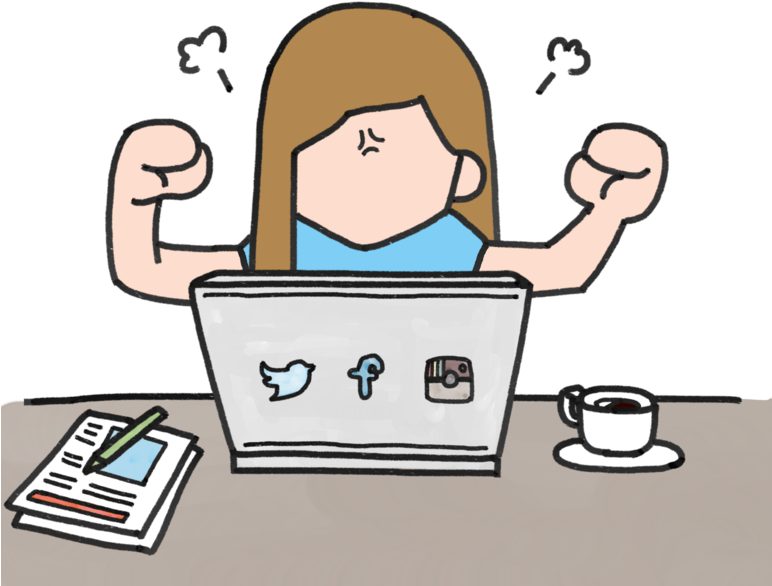 Perjuicios Redes Sociales En Educación - Social Media Pressure (771x600), Png Download