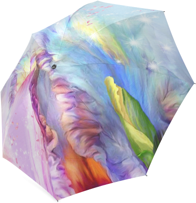 Mystical Abstract Foldable Umbrella - Umbrella (500x500), Png Download