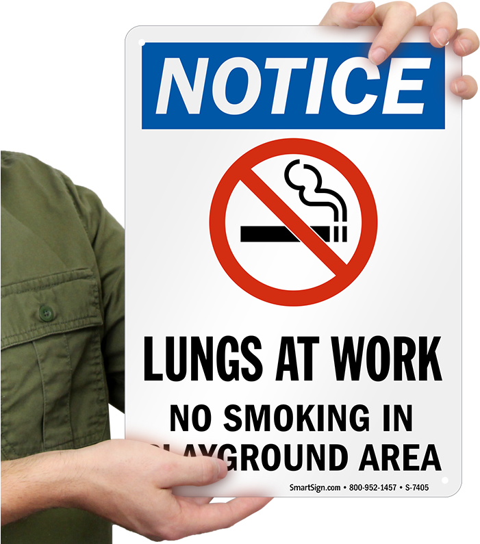 No Smoking In Playground Area Sign - Smoking Is Not Allowed Inside (800x800), Png Download