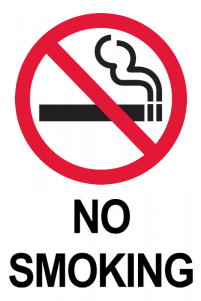 No Smoking Big Logo Top No Border Parking Lot - Small No Smoking Sign (580x300), Png Download