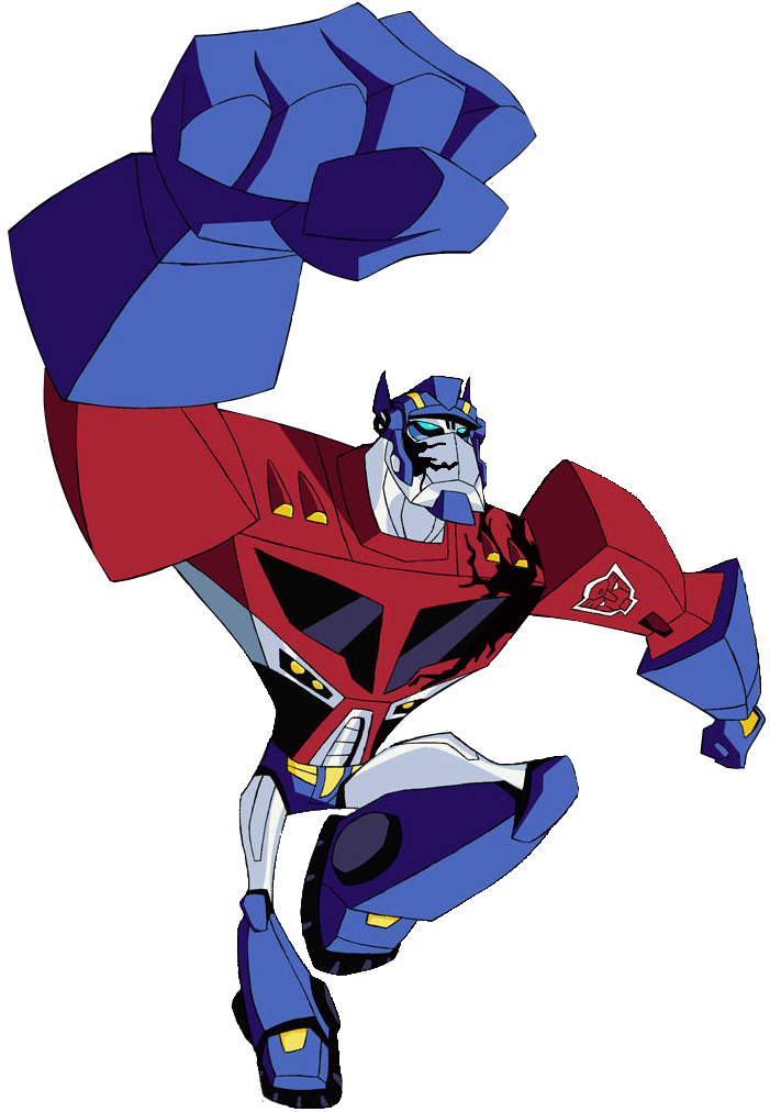 Animated Optimus Prime Battle Begins - Transformers Animated (709x1019), Png Download